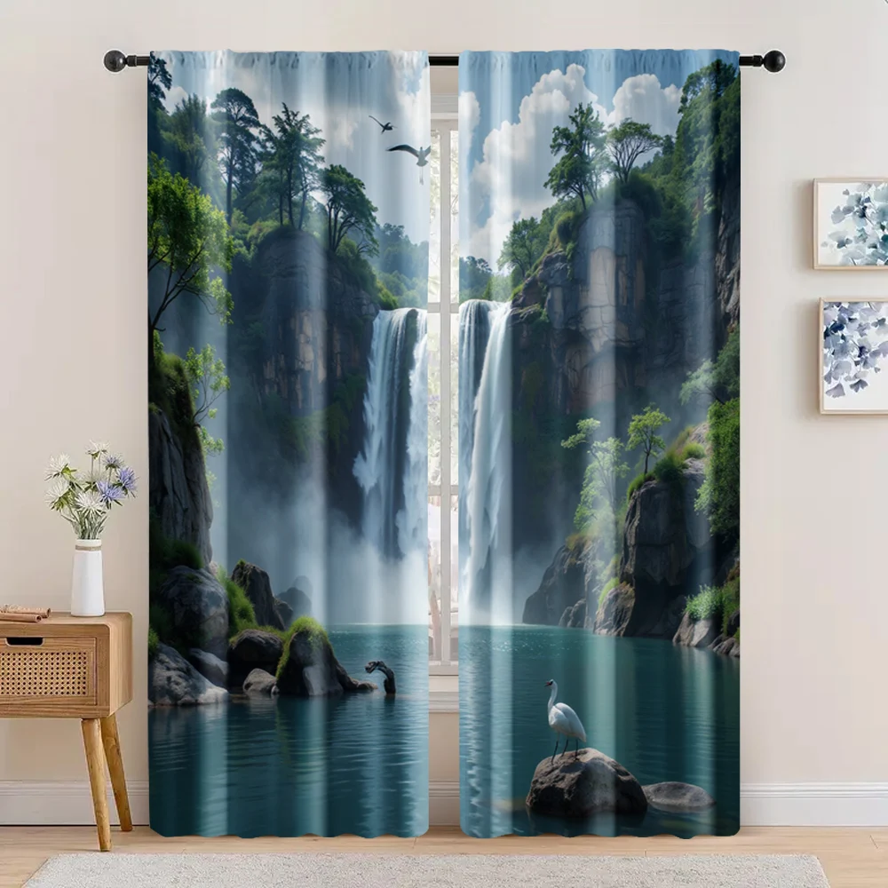 2pc, Scene Curtains Quiet waterfall forest Versatile Fabric,Without Electricity Holiday Decorations Suitable for Living Room,
2pc, Scene Curtains Quiet waterfall forest Versatile Fabric,Without Electricity Holiday Decorations Suitable for Living Room,
