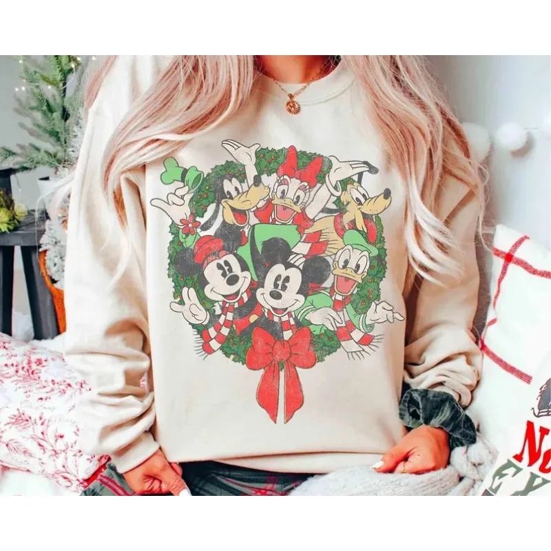 Женские хлопковые толстовки с капюшоном Disney Mickey Friends Happy New Year 2026, пуловер, повседневная осенне-зимняя уютная флисовая толстовка
Женские хлопковые толстовки с капюшоном Disney Mickey Friends Happy New Year 2026, пуловер, повседневная осенне-зимняя уютная флисовая толстовка