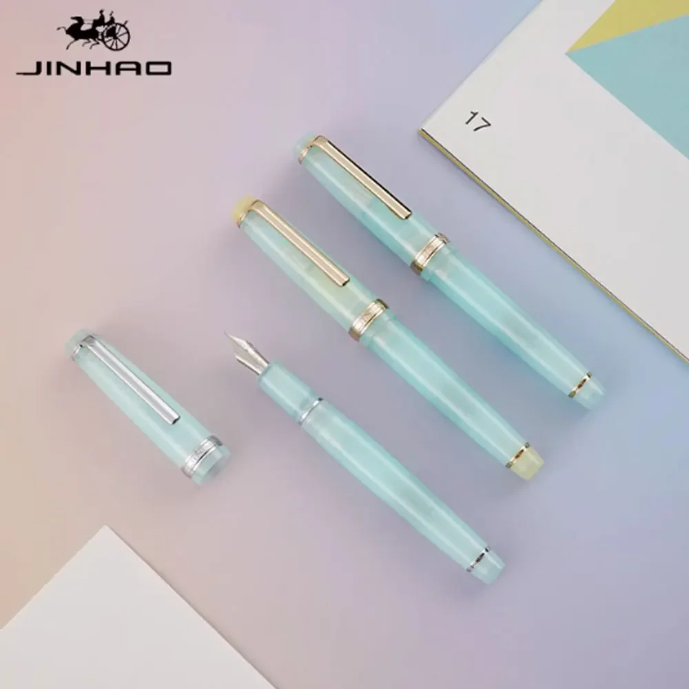 Новая модель перьевой ручки Jinhao Clear Ice Blue 2025 года — роскошный золотой/серебряный зажим, плавное письмо EF/F/M, канцелярские принадлежности для офиса и школы
Новая модель перьевой ручки Jinhao Clear Ice Blue 2025 года — роскошный золотой/серебряный зажим, плавное письмо EF/F/M, канцелярские принадлежности для офиса и школы