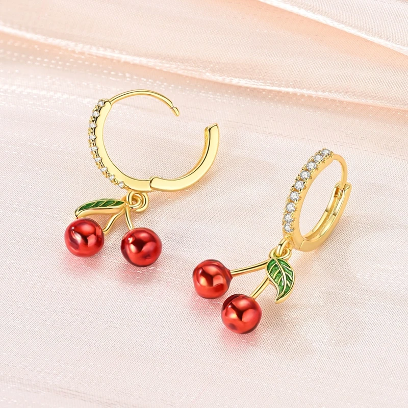 925 Sterling Silver Earrings Women Zirconium Golden Cherry Drop Earring For Anniversary Wedding Jewelry Gifts
925 Sterling Silver Earrings Women Zirconium Golden Cherry Drop Earring For Anniversary Wedding Jewelry Gifts