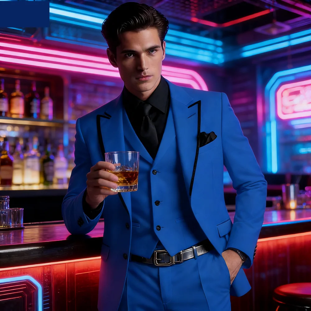 Elegante céu azul terno masculino elegante pico lapela 3 peças clássico traje sob medida para casamento noivo baile de formatura
Elegante céu azul terno masculino elegante pico lapela 3 peças clássico traje sob medida para casamento noivo baile de formatura