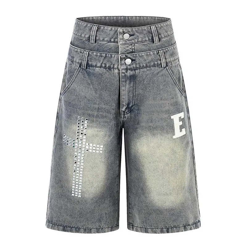 Summer Hip Hop Blue Jeans Shorts Sreetwear Hi Street Cargo Denim Shorts For Male Patchwork
Summer Hip Hop Blue Jeans Shorts Sreetwear Hi Street Cargo Denim Shorts For Male Patchwork