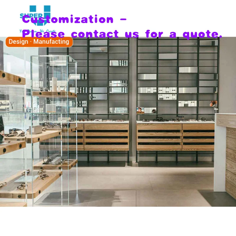 Настенный стеклянный витринный шкаф с LED-подсветкой и акриловыми элементами для очков
Настенный стеклянный витринный шкаф с LED-подсветкой и акриловыми элементами для очков