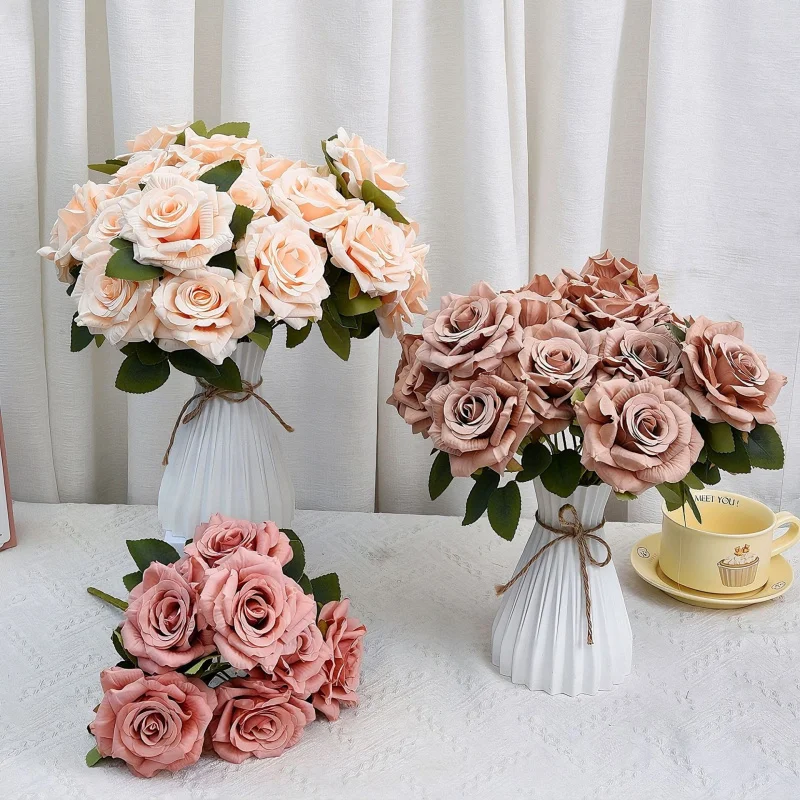 7Vintage Rose Flower Headband with Cappuccino-Colored Edges Home Decoration Flower Arrangements Wedding Bouquets Artificial Flow
7Vintage Rose Flower Headband with Cappuccino-Colored Edges Home Decoration Flower Arrangements Wedding Bouquets Artificial Flow