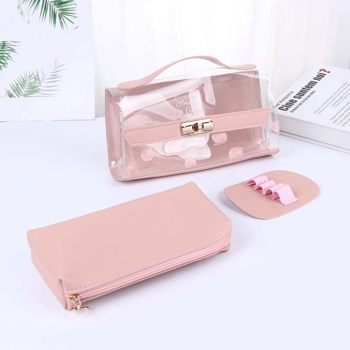 Hand Pen Bag Portable Stationery Pouch Simple Large Capacity Storage Creative Transparent Pencil Case Toiletry Student 
Hand Pen Bag Portable Stationery Pouch Simple Large Capacity Storage Creative Transparent Pencil Case Toiletry Student