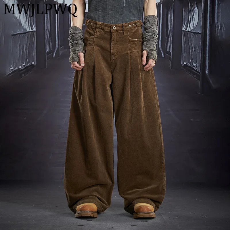 MWJLPWQ Men's Pleated Washed Vintage Corduroy Pants Retro Unisex Streetwear Loose Casual Wide Leg Trousers 2026 Spring New 13019
MWJLPWQ Men's Pleated Washed Vintage Corduroy Pants Retro Unisex Streetwear Loose Casual Wide Leg Trousers 2026 Spring New 13019