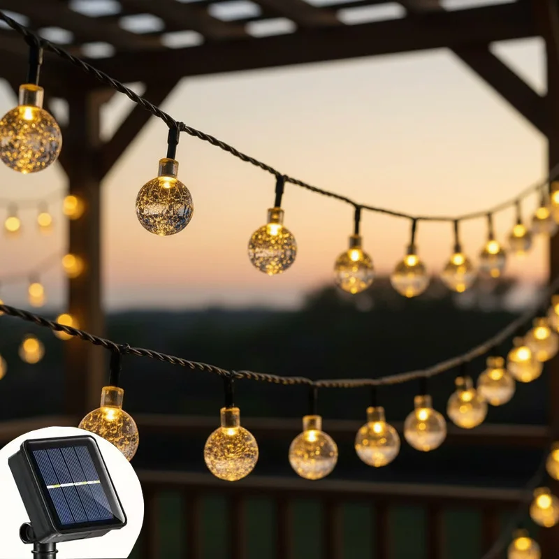 20leds 50leds Solar Crystal Globe Ball Fairy Lamp 8 Modes Waterproof Outdoor Garden Decor
20leds 50leds Solar Crystal Globe Ball Fairy Lamp 8 Modes Waterproof Outdoor Garden Decor