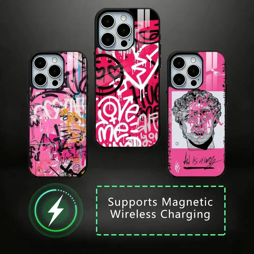 Graffiti Cool Art Pink Phone Case For iPhone17,16,15,14,13,12,11 Plus,Pro Supports Magnetic Wireless Charging
Graffiti Cool Art Pink Phone Case For iPhone17,16,15,14,13,12,11 Plus,Pro Supports Magnetic Wireless Charging