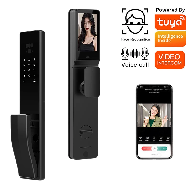 BBDHOME automatic electric wi-fi cameraTuya Fingerprint digital tuya 3d face recognition smart door lock
BBDHOME automatic electric wi-fi cameraTuya Fingerprint digital tuya 3d face recognition smart door lock