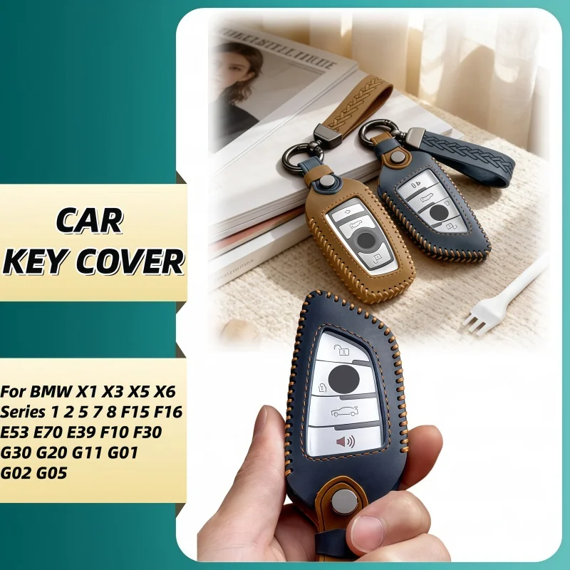 Car Key Cover Case For BMW F20 F30 G20 F31 F34 F10 G30 F11 X3 F25 X4 I3 M3 M4 1 3 5 Series Car-Styling Holder Accessories
Car Key Cover Case For BMW F20 F30 G20 F31 F34 F10 G30 F11 X3 F25 X4 I3 M3 M4 1 3 5 Series Car-Styling Holder Accessories