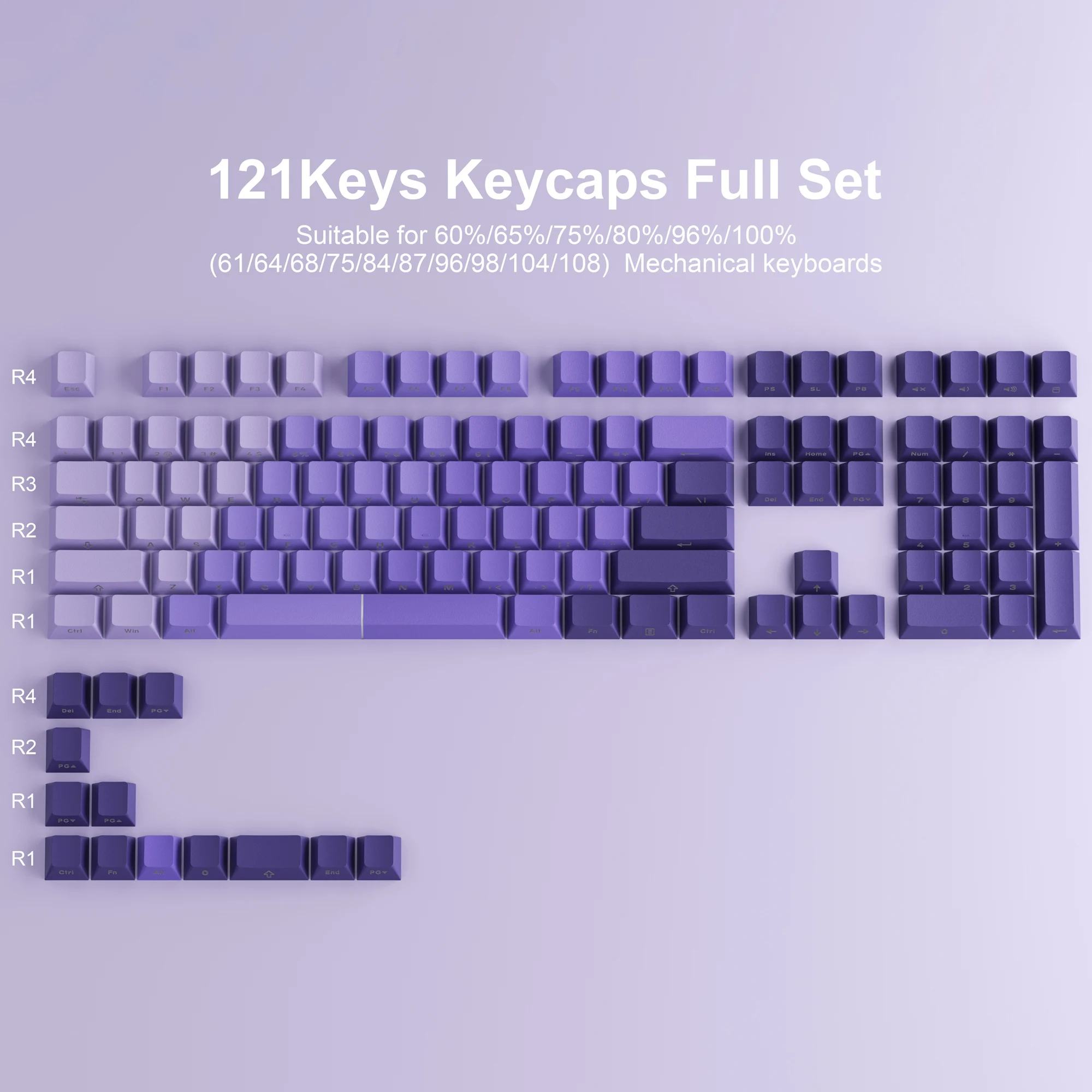 Streamer Series Original Height PBT Two-Color Injection Molded Side Engraved Transparent Keycaps
Streamer Series Original Height PBT Two-Color Injection Molded Side Engraved Transparent Keycaps