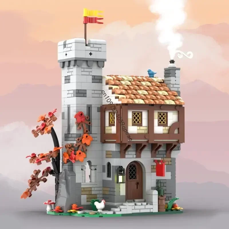 Новая модель средневекового замка MOC (867 деталей) из серии «Городская улица»: Гостиница с охраной. Креативный конструктор-головоломка для самостоятельной сборки. Подарки на день рождения.
Новая модель средневекового замка MOC (867 деталей) из серии «Городская улица»: Гостиница с охраной. Креативный конструктор-головоломка для самостоятельной сборки. Подарки на день рождения.