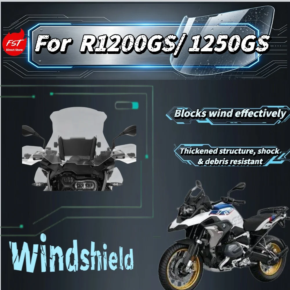 For R1200GS/R1250GS ADV No Drill Imported Heightened Windshield, Front Windscreen Modified Accessories
For R1200GS/R1250GS ADV No Drill Imported Heightened Windshield, Front Windscreen Modified Accessories
