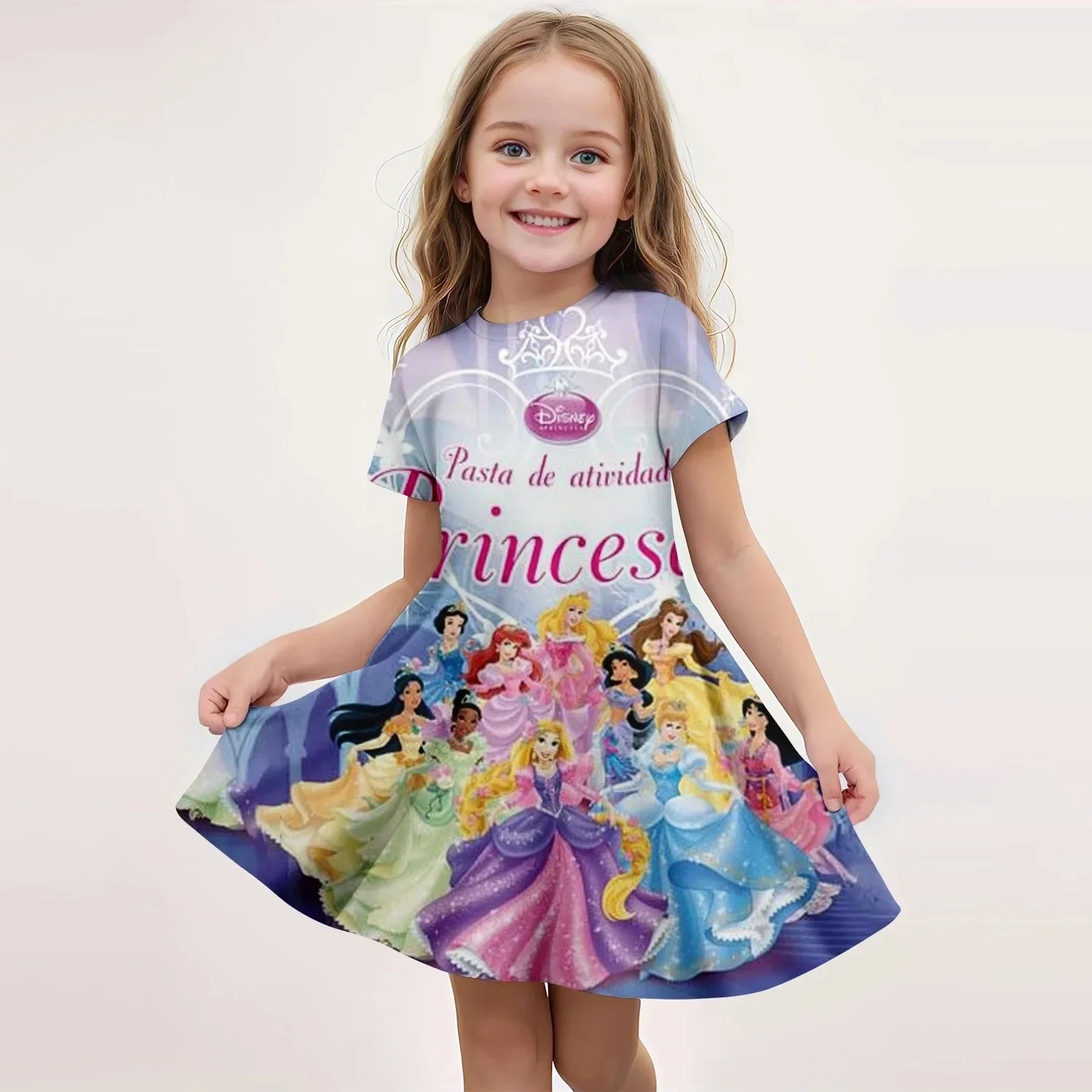 Disney Summer Hot Selling Children's Girls Snow White 3D Printed Cartoon Print Short Sleeved Princess Dress Holiday Style
Disney Summer Hot Selling Children's Girls Snow White 3D Printed Cartoon Print Short Sleeved Princess Dress Holiday Style