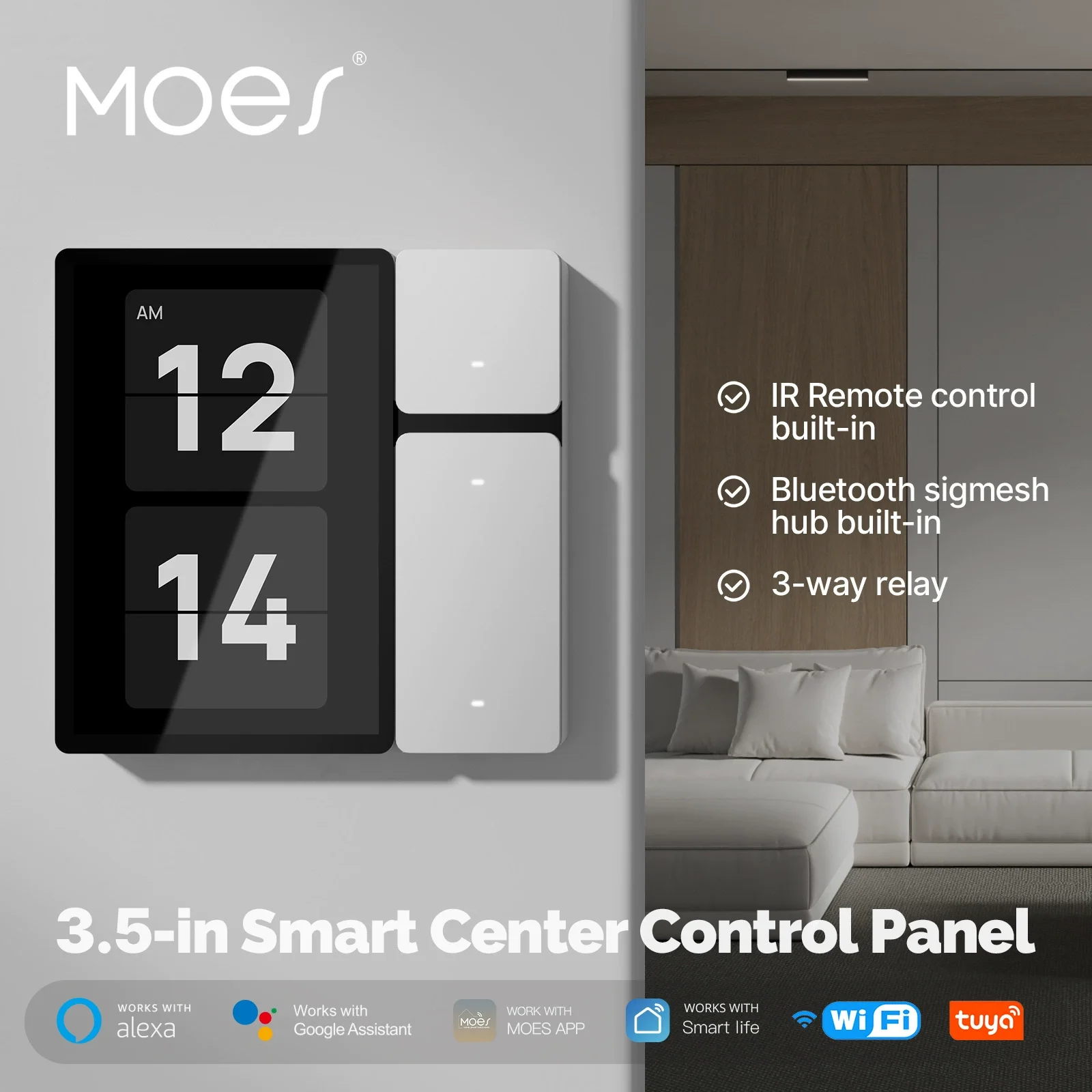 New Tuya Intelligent Mini Intelligent Central Control Screen GFF Architecture 3.5-inch Infrared Remote Control 3-channel Intelli
New Tuya Intelligent Mini Intelligent Central Control Screen GFF Architecture 3.5-inch Infrared Remote Control 3-channel Intelli