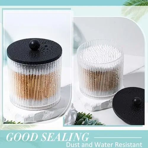 Набор из 6 ребристых контейнеров для ванной комнаты Yaomiao с бамбуковыми крышками и этикетками – пластиковые банки для хранения объемом 18 унций для ватных палочек, тампонов, зубных нитей
Набор из 6 ребристых контейнеров для ванной комнаты Yaomiao с бамбуковыми крышками и этикетками – пластиковые банки для хранения объемом 18 унций для ватных палочек, тампонов, зубных нитей