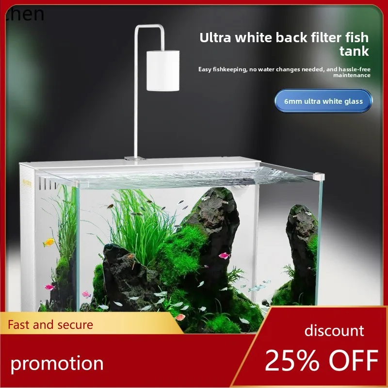 HXL White Back Filter Fish Tank Living Room Ecological No Water Change Needed Landscaping Self-circulating Aquatic Plant Tank
HXL White Back Filter Fish Tank Living Room Ecological No Water Change Needed Landscaping Self-circulating Aquatic Plant Tank