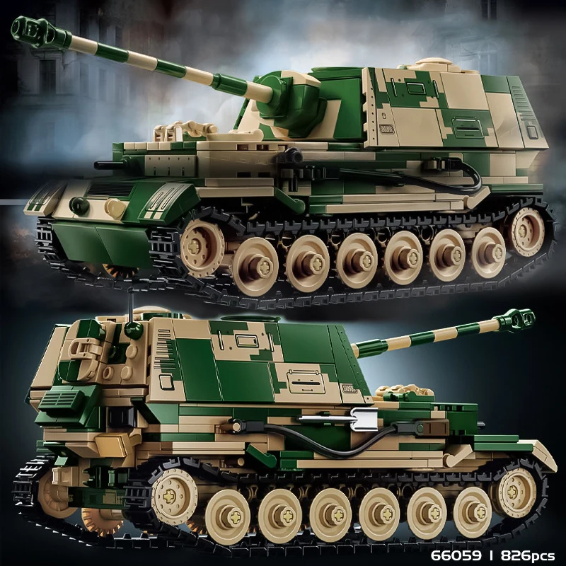 826 PCS Building Block Toy, Tracked Tank Model, Hand-assembled Educational Building Blocks
826 PCS Building Block Toy, Tracked Tank Model, Hand-assembled Educational Building Blocks