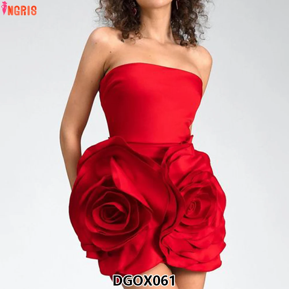 Patchwork Appliques Party Dresses Strapless Sleeveless High Waist Elegant Mini Dresses Women-DGOX061
Patchwork Appliques Party Dresses Strapless Sleeveless High Waist Elegant Mini Dresses Women-DGOX061