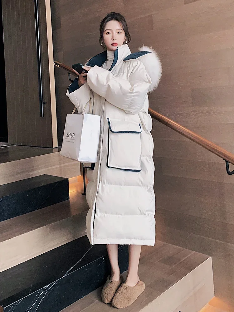 Winter New Fashion Women Cotton Coat Hooded Thickened Long Down Cotton Parkas High Quality Loose Warm Women Snow Wear Overcoat
Winter New Fashion Women Cotton Coat Hooded Thickened Long Down Cotton Parkas High Quality Loose Warm Women Snow Wear Overcoat