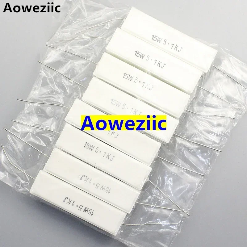 10Pcs 15W5K1J 5.1KJ RX27 Horizontal cement resistor 15W 5.1K ohm 15W5.1K 5100R Ceramic Resistance precision 5% Power resistance
10Pcs 15W5K1J 5.1KJ RX27 Horizontal cement resistor 15W 5.1K ohm 15W5.1K 5100R Ceramic Resistance precision 5% Power resistance