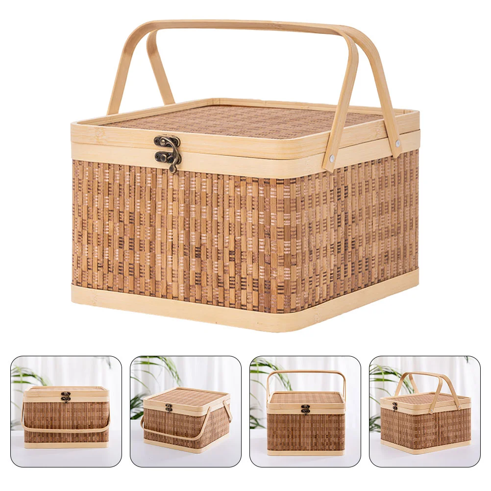 Egg Storage Basket Gift Wrapping Bamboo Woven Household with Cover Small Holder Large
Egg Storage Basket Gift Wrapping Bamboo Woven Household with Cover Small Holder Large