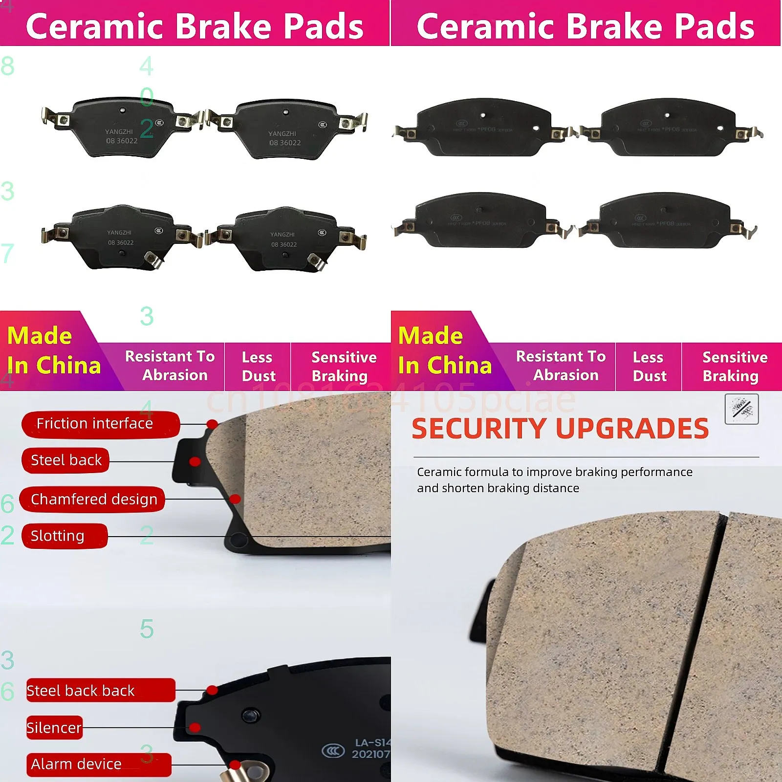 Ceramic Rear Brake Pads For Byd Seagull Electric Car/2022 2023 2024/Auto Parts Front/Rear
Ceramic Rear Brake Pads For Byd Seagull Electric Car/2022 2023 2024/Auto Parts Front/Rear