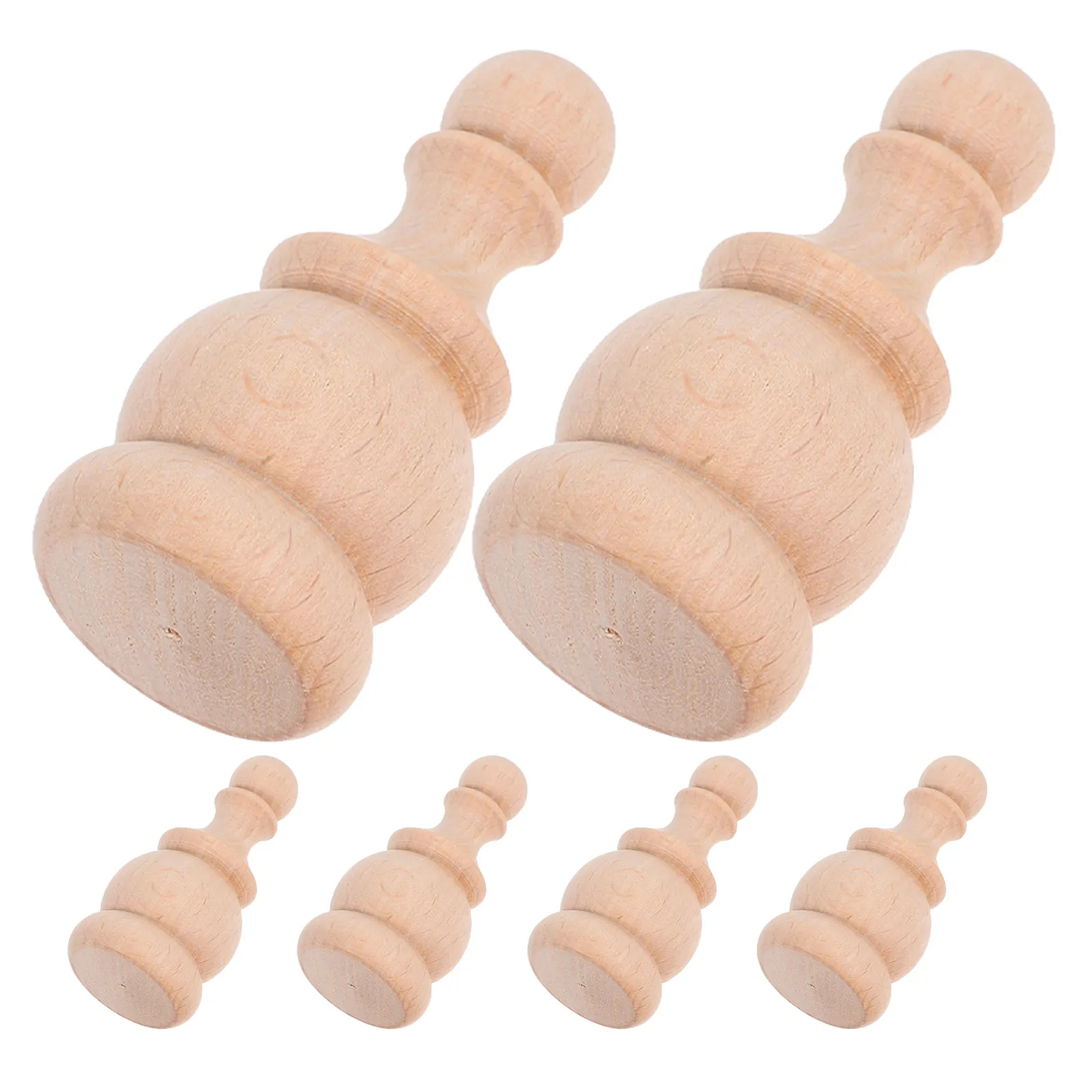 6Pcs Natural Wood Finials Unfinished Decorative Spindles Staircase Furniture Balusters Post Toppers Wood Craft DIY Supplies
6Pcs Natural Wood Finials Unfinished Decorative Spindles Staircase Furniture Balusters Post Toppers Wood Craft DIY Supplies