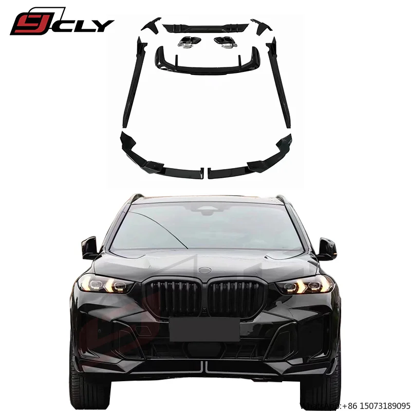 Gloss Black PP Material Full Kit Front Lip Rear Diffuser Side Skirts Spoiler Body Kit for X5 G05 MT 2024
Gloss Black PP Material Full Kit Front Lip Rear Diffuser Side Skirts Spoiler Body Kit for X5 G05 MT 2024