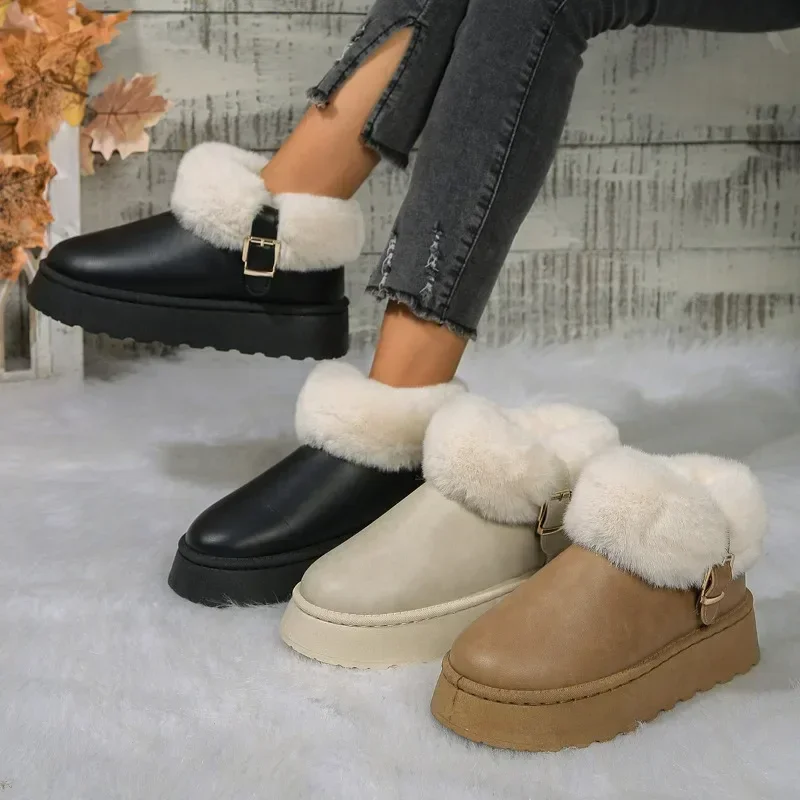 2024 Winter New Women's Shoes on Sale Sleeve Women's Boots Round Toe Plush Warm Solid Platform Casual Snow Boots Zapatos Mujer
2024 Winter New Women's Shoes on Sale Sleeve Women's Boots Round Toe Plush Warm Solid Platform Casual Snow Boots Zapatos Mujer