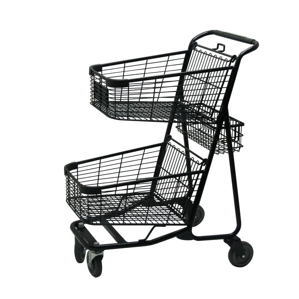 Rogers RWRVER5050BK 2Tier Express Shopping Cart, Black Powder Coat
Rogers RWRVER5050BK 2Tier Express Shopping Cart, Black Powder Coat