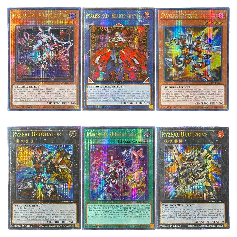 YuGiOh! proxy Game Cards Quarter Century Secret Rare QCScR Crossover Breakers Maliss in Underground Ryzeal Detonator SwordRyzeal
YuGiOh! proxy Game Cards Quarter Century Secret Rare QCScR Crossover Breakers Maliss in Underground Ryzeal Detonator SwordRyzeal