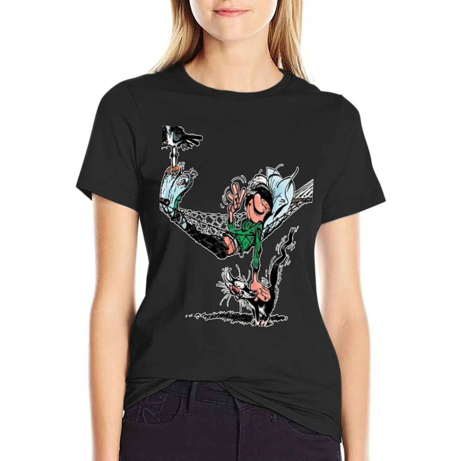 Gaston Lagaffe T-Shirt Female clothing heavyweights plus sizes animal prinfor Summer Women's clothing
Gaston Lagaffe T-Shirt Female clothing heavyweights plus sizes animal prinfor Summer Women's clothing