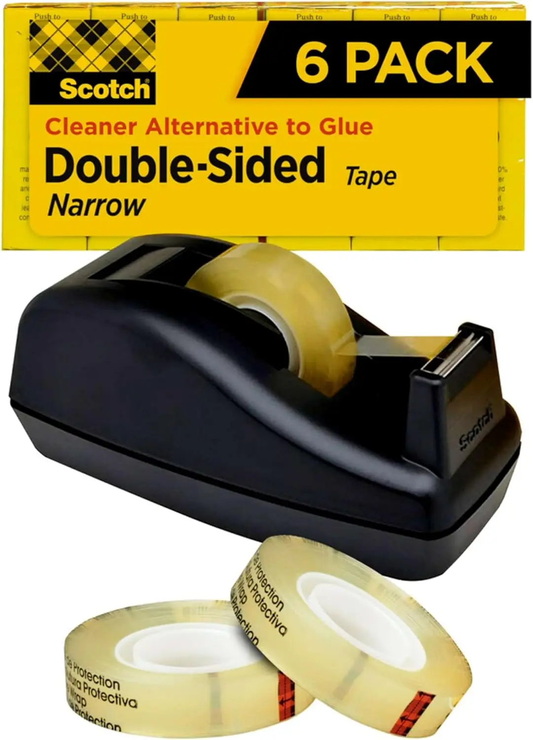 Double Sided Tape Dispenser Set, 6 Refills, 0.5 in x 900 in, Mess-Free for Crafts
Double Sided Tape Dispenser Set, 6 Refills, 0.5 in x 900 in, Mess-Free for Crafts