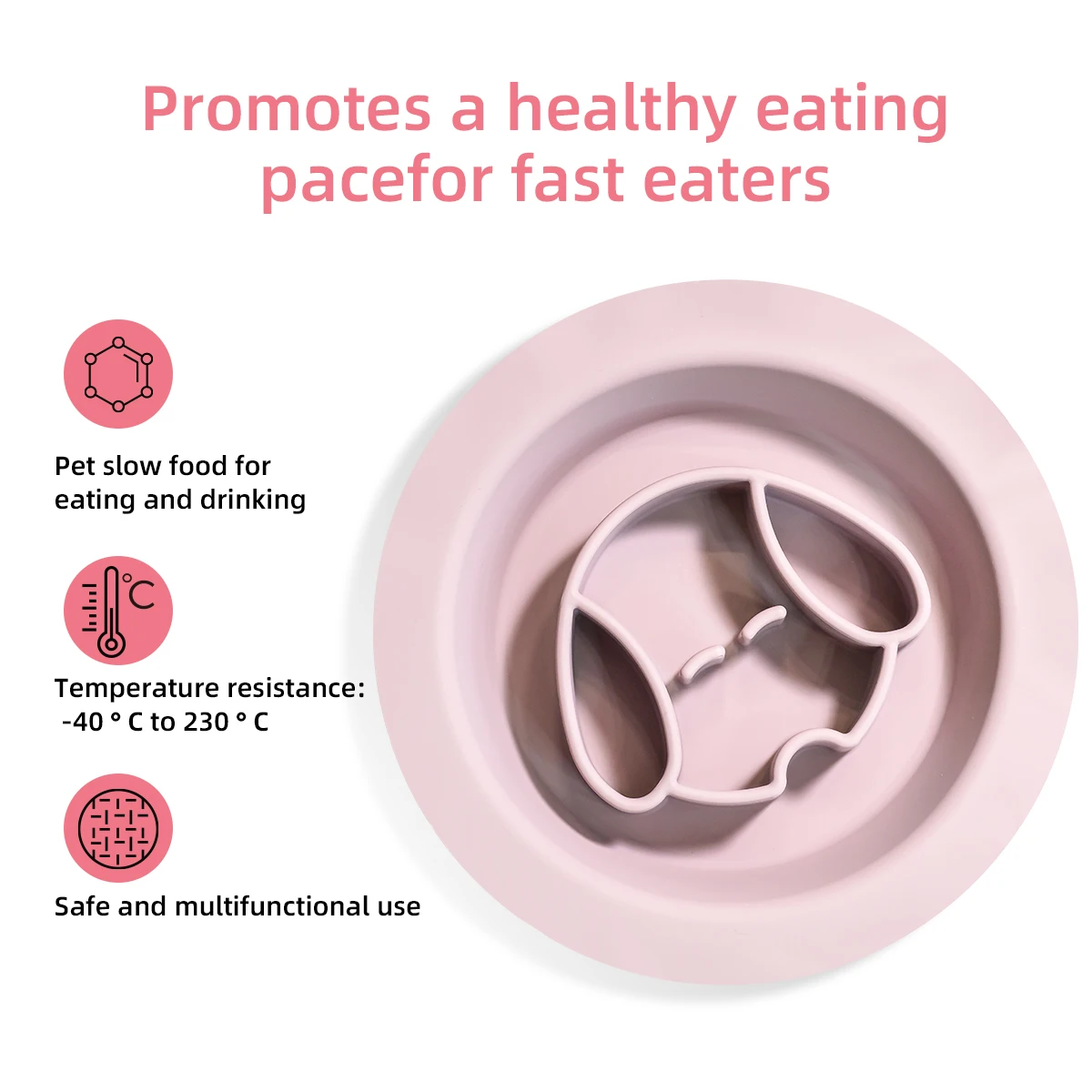 High-quality anti-choking slow-feeding portable silicone pet bowl anti knock, anti choking, cat and dog drink water for slow 
High-quality anti-choking slow-feeding portable silicone pet bowl anti knock, anti choking, cat and dog drink water for slow