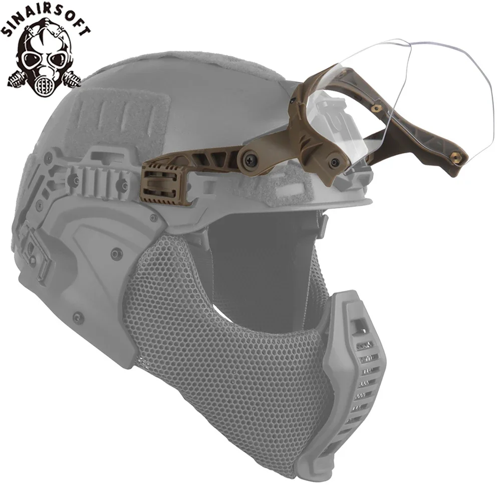Tactical FAST Guide Helmet Goggles 90 degree Detachable FAST AF Helmet Guide Anti fog and Anti riot OP CS Protective Goggles
Tactical FAST Guide Helmet Goggles 90 degree Detachable FAST AF Helmet Guide Anti fog and Anti riot OP CS Protective Goggles
