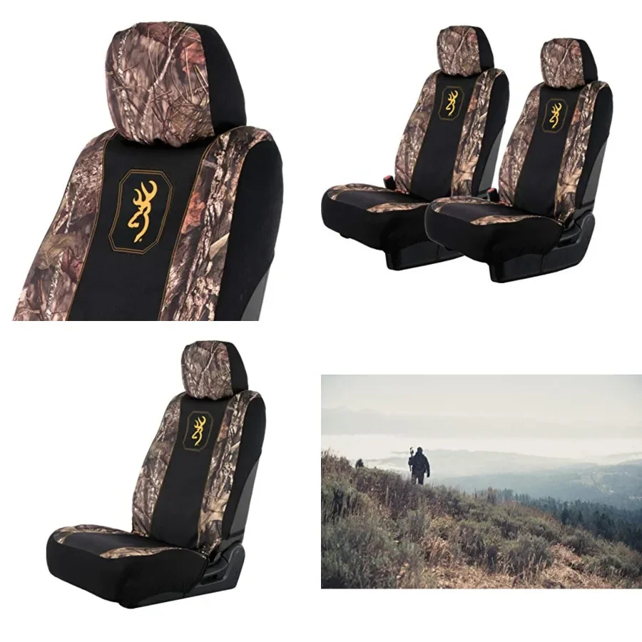 Universal Front and Bench Seat Covers, Water Resistant for Car, Truck, and SUV , Pack of 2, Mossy Oak Break-Up Country
Universal Front and Bench Seat Covers, Water Resistant for Car, Truck, and SUV , Pack of 2, Mossy Oak Break-Up Country