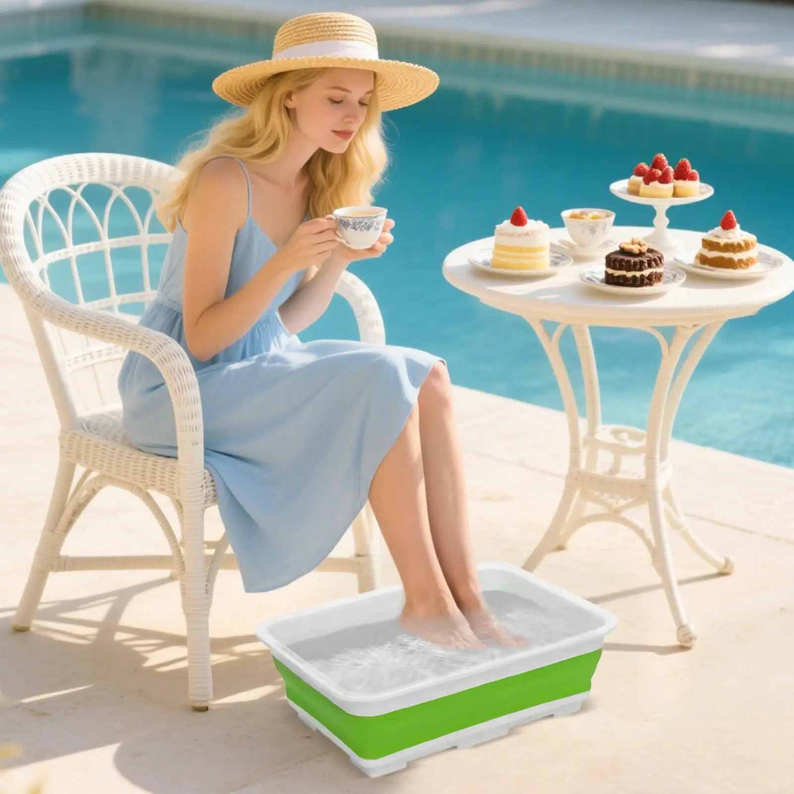 Pool Foot Bath Foot Soaking Tub Foldable Washing Basin Comfortable Soaking Footbath For Swimming Pool Ladder Beach
Pool Foot Bath Foot Soaking Tub Foldable Washing Basin Comfortable Soaking Footbath For Swimming Pool Ladder Beach