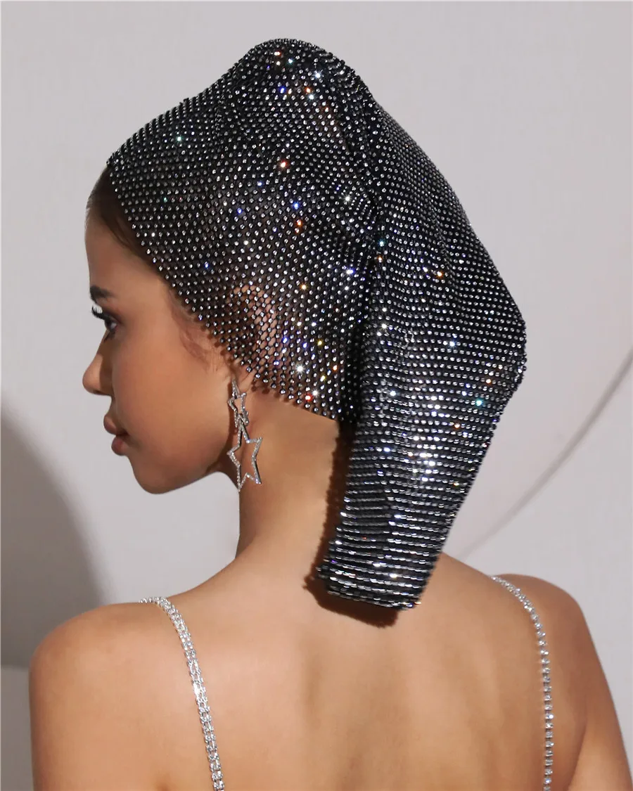Fashion Women Shinning Turban Rhinestone Head Scarf Turban Hat Head Wrap Bling Head Wrap Ladies Glitter Pirate Hat Hair Jewelry
Fashion Women Shinning Turban Rhinestone Head Scarf Turban Hat Head Wrap Bling Head Wrap Ladies Glitter Pirate Hat Hair Jewelry
