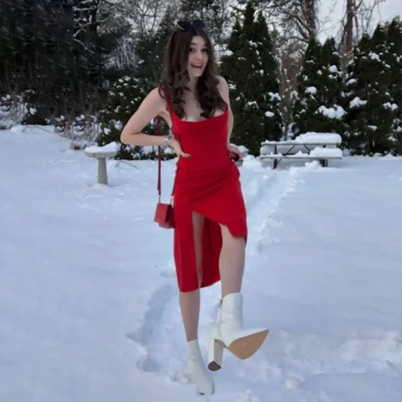 Summer New European and American Women's Clothing Hot Girl Sexy Dress Split Suspender Skirt Sleeveless
Summer New European and American Women's Clothing Hot Girl Sexy Dress Split Suspender Skirt Sleeveless