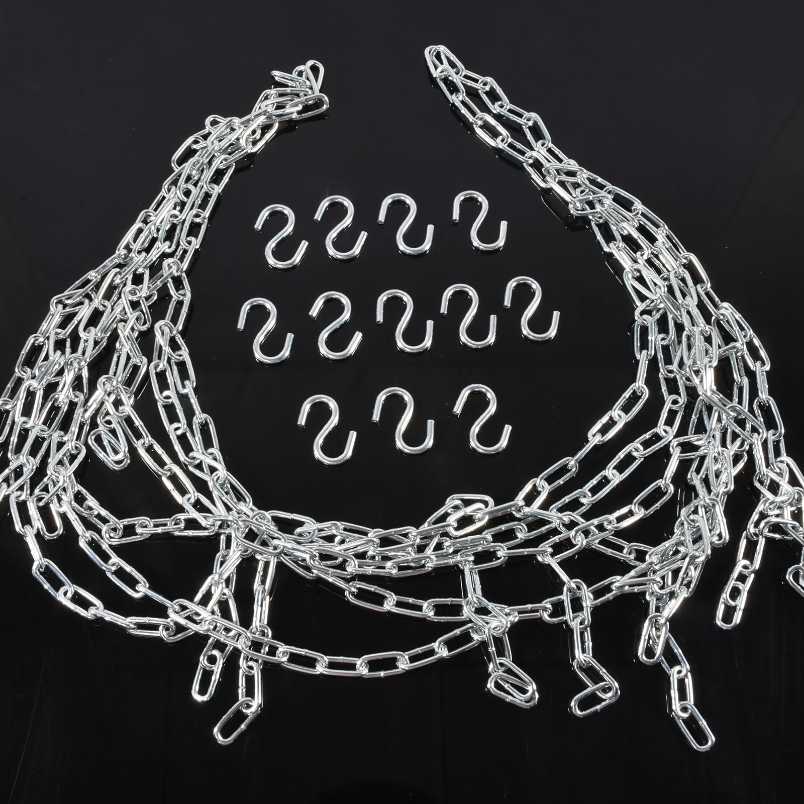 Steel Chain Basketball Net Thickened Durable Metal Outdoor Basketball Hoop Chain with 12 Hooks Standard Basketball Accessory
Steel Chain Basketball Net Thickened Durable Metal Outdoor Basketball Hoop Chain with 12 Hooks Standard Basketball Accessory