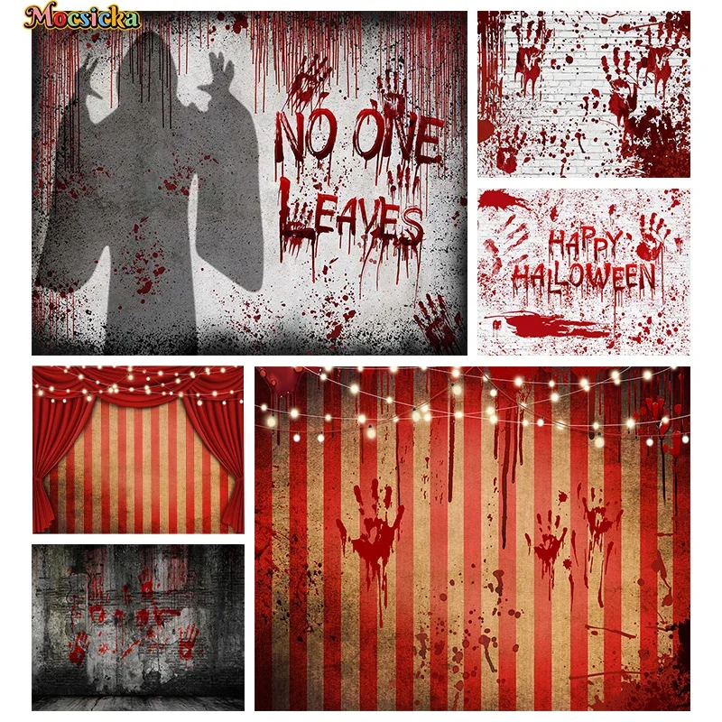 Mocsicka Halloween Spooky Decoration Photography Background Wall Blood Palm Print Shining Light Red Screen Photo Backdrop Props
Mocsicka Halloween Spooky Decoration Photography Background Wall Blood Palm Print Shining Light Red Screen Photo Backdrop Props