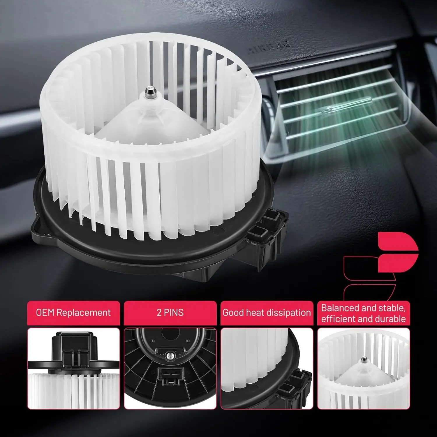 Двигатель вентилятора отопителя переменного тока 700228 для Lexus RX330/RX350/RX400h, Toyota Sienna, Subaru Legacy/Outback и Cadillac CTS/SRX/STS
Двигатель вентилятора отопителя переменного тока 700228 для Lexus RX330/RX350/RX400h, Toyota Sienna, Subaru Legacy/Outback и Cadillac CTS/SRX/STS