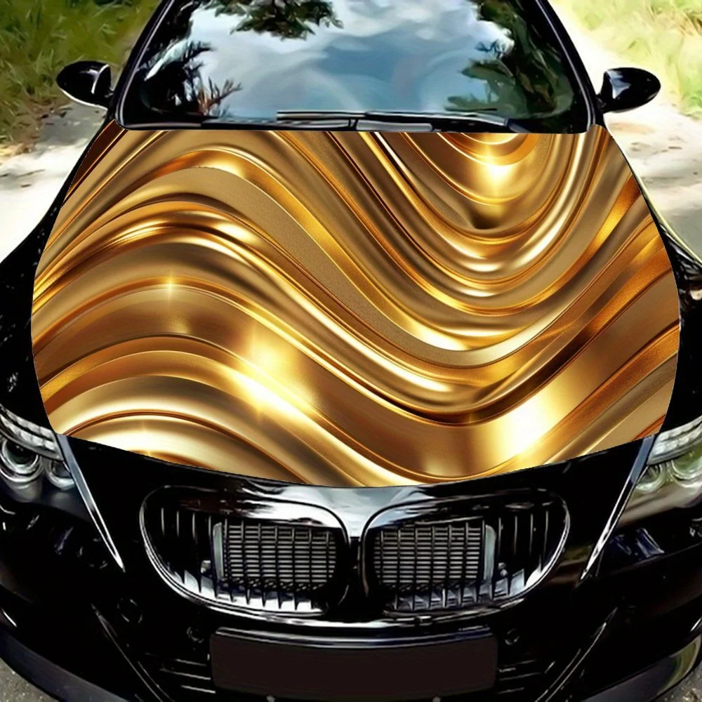 Luxurious Gold - Wave Car Hood Vinyl Wraps Decal, Auto Exterior Protective Sticker, Waterproof Self-adhesive Car Body Decoration
Luxurious Gold - Wave Car Hood Vinyl Wraps Decal, Auto Exterior Protective Sticker, Waterproof Self-adhesive Car Body Decoration
