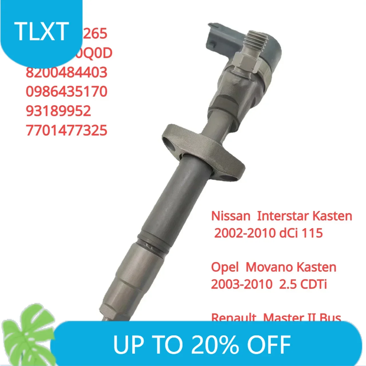 0445110265 New Diesel Fuel Injector For Nissan Interstar Vauxhall Movano Renault Master 2.5 Dci Cdti 0986435170.
0445110265 New Diesel Fuel Injector For Nissan Interstar Vauxhall Movano Renault Master 2.5 Dci Cdti 0986435170.