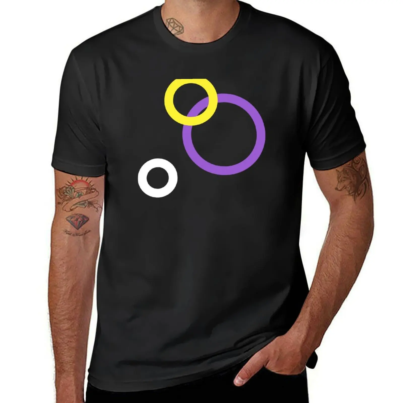 Stealth Nonbinary Pride Art Circles Print T-Shirt new edition quick-drying summer top Blouse Men's t-shirts
Stealth Nonbinary Pride Art Circles Print T-Shirt new edition quick-drying summer top Blouse Men's t-shirts