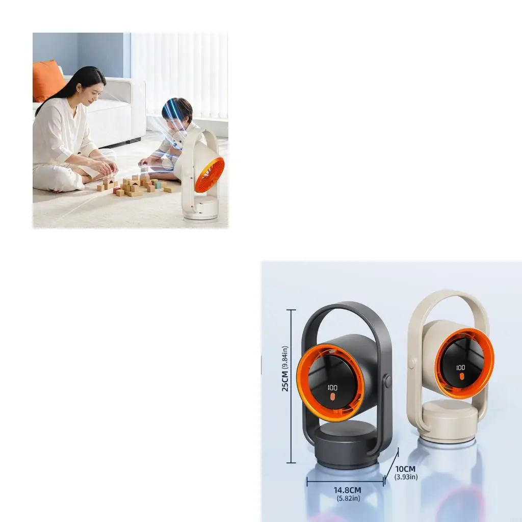 F92F USB Portable Desk Fan with Digital Display and 1800mAh Battery Cooling Fan Suitable for Travel Office and Home Use
F92F USB Portable Desk Fan with Digital Display and 1800mAh Battery Cooling Fan Suitable for Travel Office and Home Use