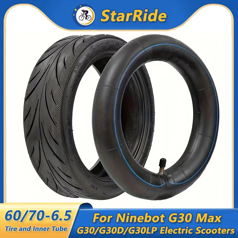 60/70-6.5 Tire and Inner Tube for Ninebot G30 Max/G30/G30D/G30LP Mobility Electric Scooter Front and Rear Tire Wheel Parts
60/70-6.5 Tire and Inner Tube for Ninebot G30 Max/G30/G30D/G30LP Mobility Electric Scooter Front and Rear Tire Wheel Parts