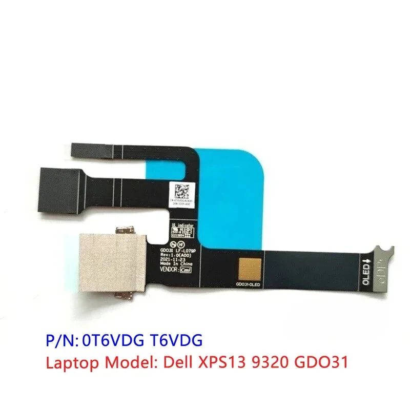 Black Original New For Dell XPS13 9320 GDO31 OLED CABLE LCD LVDS Lind LF-L079P 0T6VDG T6VDG TT
Black Original New For Dell XPS13 9320 GDO31 OLED CABLE LCD LVDS Lind LF-L079P 0T6VDG T6VDG TT