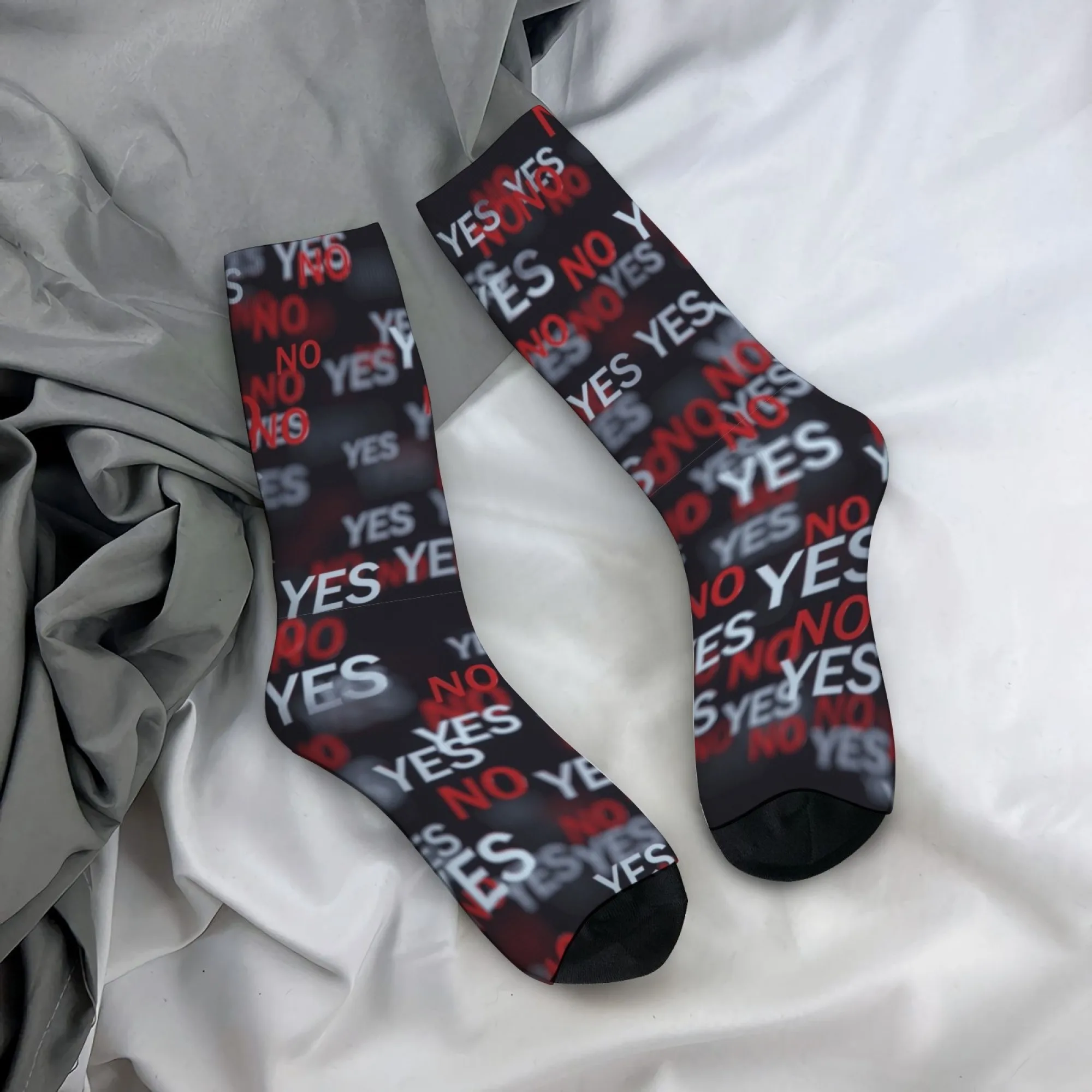 Retro text YES/NO graffiti print men's socks, novel and casual street style, comfortable, breathable, non-slip, fun party gift.
Retro text YES/NO graffiti print men's socks, novel and casual street style, comfortable, breathable, non-slip, fun party gift.